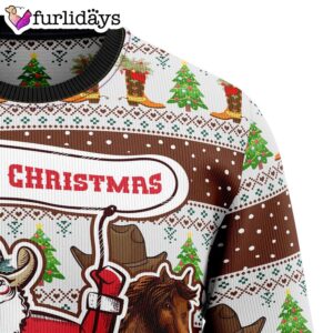 Cowboy Santa Claus Ugly Christmas Sweater Xmas Gifts For Dog Lovers Gift For Christmas 6
