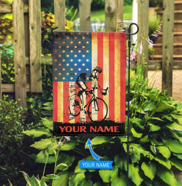 Cycling Personalized Flag – Garden Flags Outdoor – Outdoor Decoration