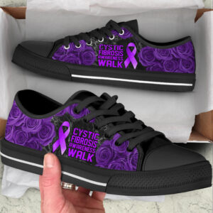 Cystic Fibrosis Shoes Awareness Walk Low Top Shoes Best Gift For Men And Women Cancer Awareness Shoes 2