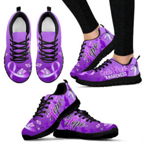 Cystic Fibrosis Shoes Hope Butterfly Sneaker Walking Shoes Best Gift For Men And Women Shoes Gift For Adults 1