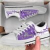 Cystic Fibrosis Shoes Hummingbird Low Top Shoes – Best Gift For Men And Women – Cancer Awareness Shoes