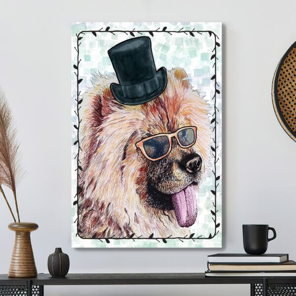 Dog Chow Chow – Dog Pictures – Dog Canvas Poster – Dog Wall Art – Gifts For Dog Lovers – Furlidays