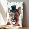 Dog German Shepherd Funny- Dog Pictures – Dog Canvas Poster – Dog Wall Art – Gifts For Dog Lovers – Furlidays