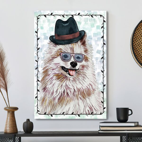 Dog Pomeranian – Dog Pictures – Dog Canvas Poster – Dog Wall Art – Gifts For Dog Lovers – Furlidays