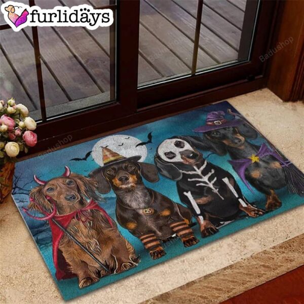 Dachshund Costume Party Halloween Doormat – Pet Welcome Mats –  Christmas Gift For Friends