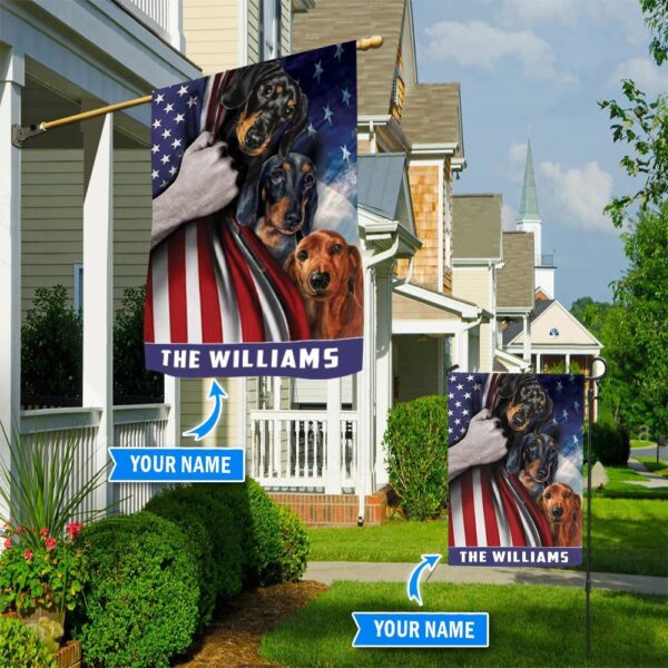 Dachshund Custom Flag – Custom Dog Garden Flags – Dog Flags Outdoor
