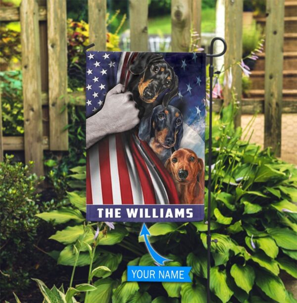 Dachshund Custom Flag – Custom Dog Garden Flags – Dog Flags Outdoor
