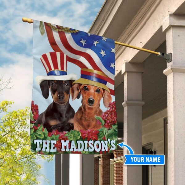 Dachshund Custom Garden Flag – Custom Dog Garden Flags – Dog Flags Outdoor