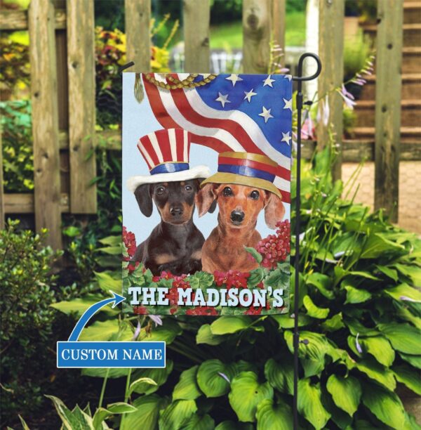 Dachshund Custom Garden Flag – Custom Dog Garden Flags – Dog Flags Outdoor