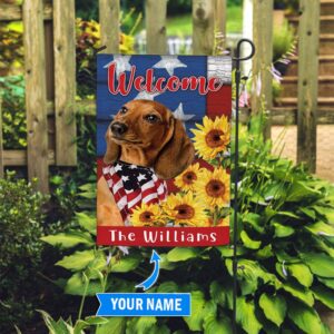 Dachshund Dog Personalized Flag Custom Dog Garden Flags Dog Flags Outdoor 3