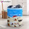 Dachshund In Beach – Laundry Basket – Dog Laundry Basket – Christmas Gift For Her – Home Decor