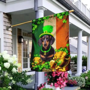Dachshund Irish St Patrick’s Day Garden…