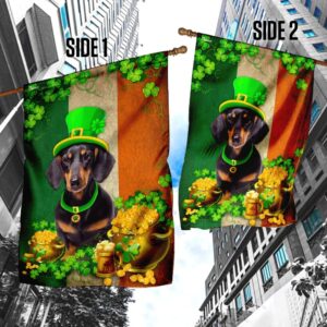 Dachshund Irish St Patrick s Day Garden Flag Best Outdoor Decor Ideas St Patrick s Day Gifts 3