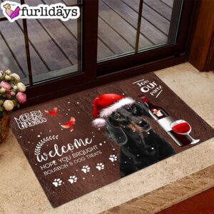 Dachshund Join Our Party Christmas Doormat Pet Welcome Mats Unique Gifts Doormat 1