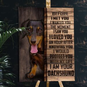 Dachshund Matte Canvas Dog Wall Art Poster To Print Housewarming Gifts 2