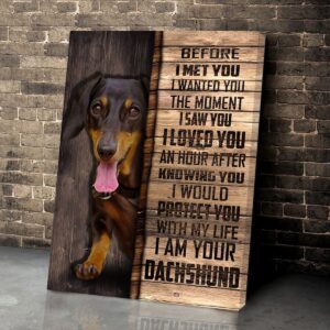 Dachshund Matte Canvas Dog Wall Art Poster To Print Housewarming Gifts 4