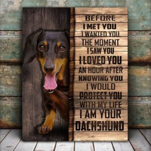 Dachshund Matte Canvas Dog Wall Art Poster To Print Housewarming Gifts 5