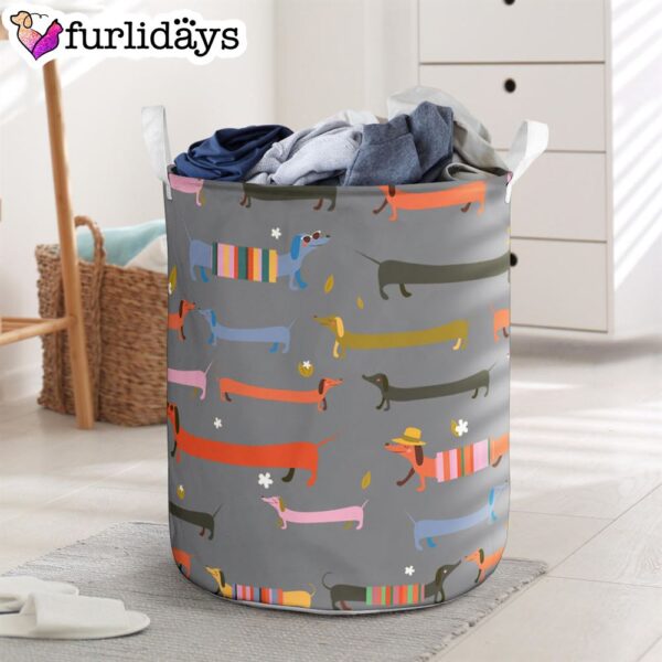 Dachshund Pals Laundry Basket – Dog Laundry Basket – Christmas Gift For Her – Home Decor