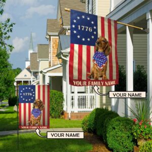 Dachshund Personalized Flag Garden Dog Flag Custom Dog Garden Flags Dog Gifts For Owners 1