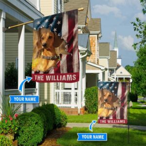 Dachshund Personalized Flag Personalized Dog Garden Flags Dog Flags Outdoor Dog Gifts For Owners 1