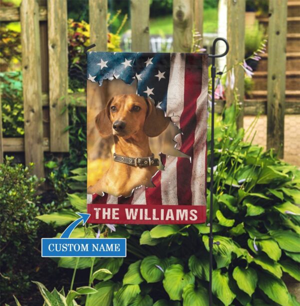 Dachshund Personalized Flag – Personalized Dog Garden Flags – Dog Flags Outdoor – Dog Gifts For Owners