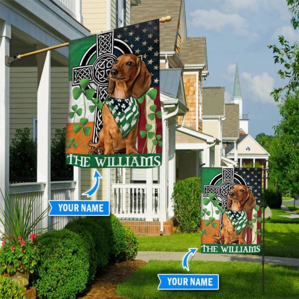 Dachshund Personalized Garden Flag-House Flag – Custom Dog Garden Flags – Dog Flags Outdoor
