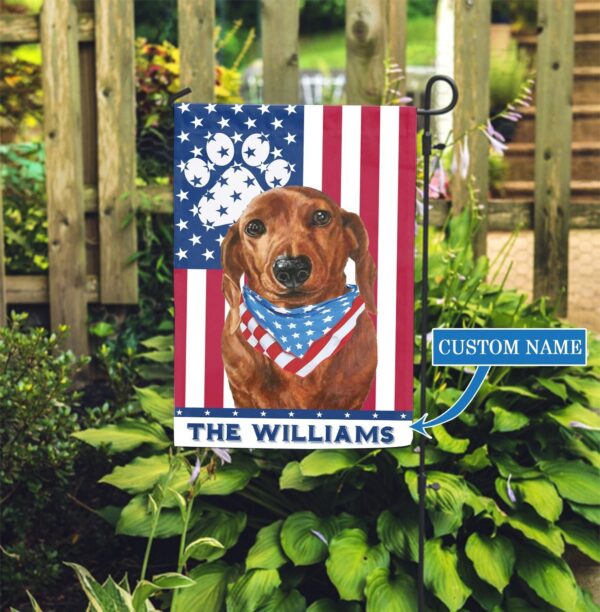 Dachshund Personalized Garden Flag – Personalized Dog Garden Flags – Gift For Dog Lovers