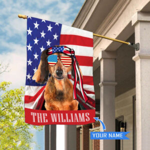Dachshund Personalized House Flag Personalized Dog Garden Flags Dog Flags Outdoor Dog Gifts For Owners 2