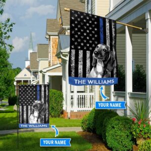 Dachshund Police Personalized Flag Personalized Dog Garden Flags Dog Flags Outdoor 1