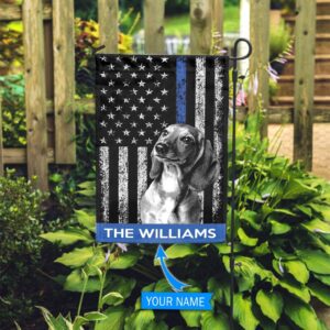 Dachshund Police Personalized Flag Personalized Dog Garden Flags Dog Flags Outdoor 3