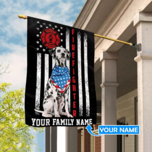 Dalmatian Dog Firefighter Personalized Flag Personalized Dog Garden Flags Dog Flags Outdoor Dog Gifts For Owners 2