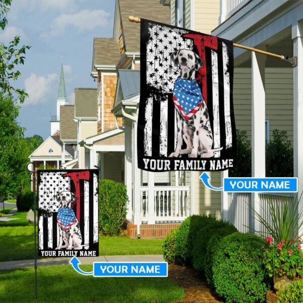 Dalmatian Dog Firefighter Personalized Flag – Personalized Dog Garden Flags – Dog Flags Outdoor