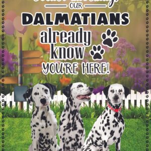 Dalmatian Don t Bother Knocking Personalized Flag Personalized Dog Garden Flags Dog Flags Outdoor 7