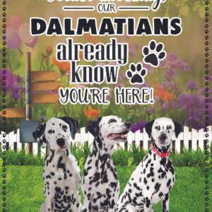 Dalmatian Don t Bother Knocking Personalized Flag Personalized Dog Garden Flags Dog Flags Outdoor 8