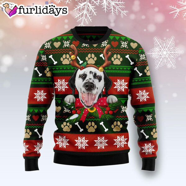 Dalmatian Funny Dog Reindeer Ugly Christmas Sweater – Xmas Gifts For Him or Her