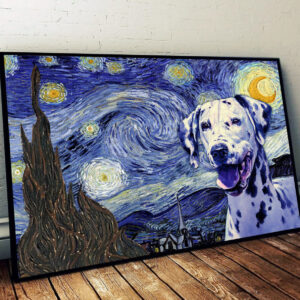 Dalmatian Poster Matte Canvas Dog Wall Art Prints Painting On Canvas 1