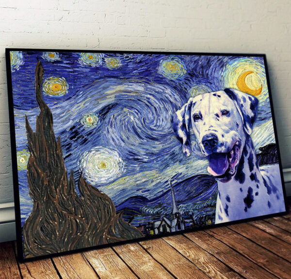 Dalmatian Poster & Matte Canvas – Dog Wall Art Prints – Painting On Canvas