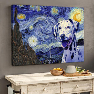 Dalmatian Poster Matte Canvas Dog Wall Art Prints Painting On Canvas 2
