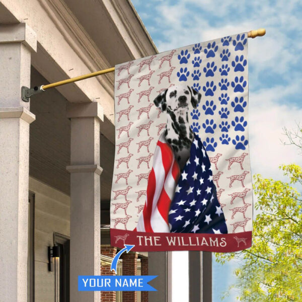 Dalmatians Personalized Flag – Personalized Dog Garden Flags – Dog Flags Outdoor