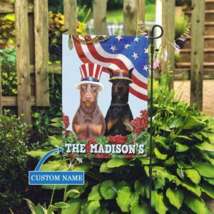 Doberman Garden Personalized Flag Custom Dog Garden Flags Dog Flags Outdoor 3