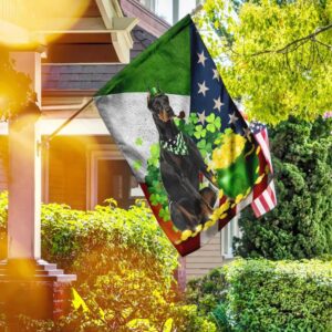 Doberman Happy St Patrick s Day Garden Flag Best Outdoor Decor Ideas St Patrick s Day Gifts 3
