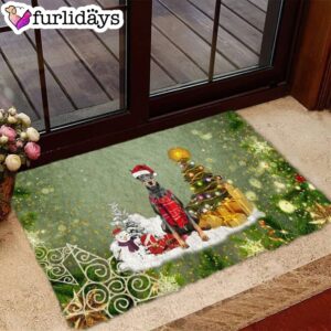 Doberman Merry Christmas Doormat Outdoor Decor Christmas Gift For Pet Lovers 2