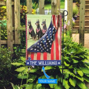 Doberman Personalized Flag Personalized Dog Garden Flags Dog Flags Outdoor 2