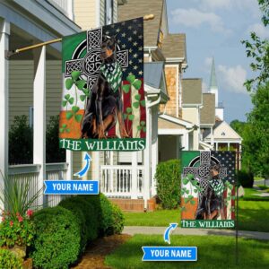 Doberman Personalized Garden Flag Custom Dog Garden Flags Dog Flags Outdoor 1