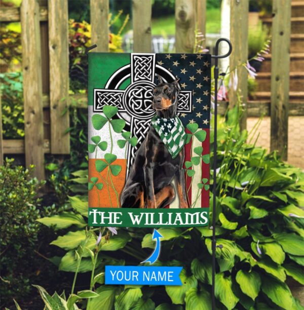 Doberman Personalized Garden Flag – Custom Dog Garden Flags – Dog Flags Outdoor