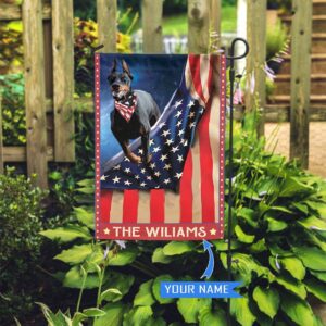 Doberman Personalized Garden Flag – Garden…
