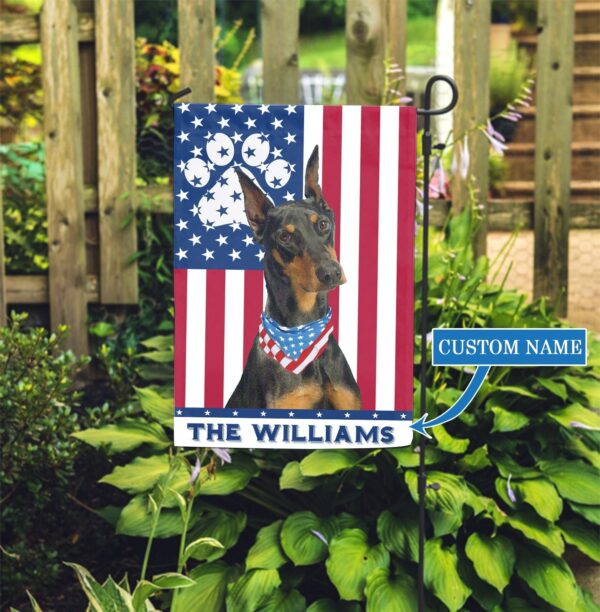 Doberman Personalized Garden Flag – Personalized Dog Garden Flags – Dog Flags Outdoor – Gift For Dog Lovers