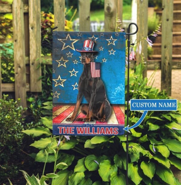 Doberman Personalized Garden Flag – Personalized Dog Garden Flags – Dog Flags Outdoor