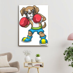 Boxer Dog – Boxing Gloves –…