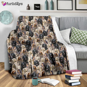 Dog Blanket Dog Face Blanket Dog Throw Blanket Afghan Hound Full Face Blanket Furlidays 9